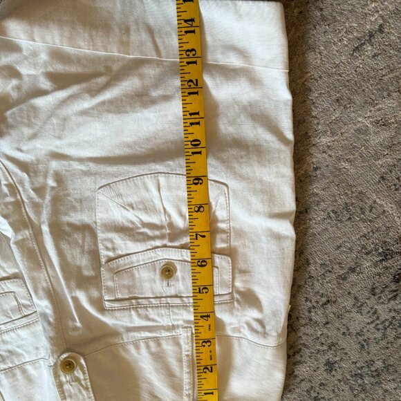 Banana Republic White Martin Fit Shorts, Women's Size 6, Stretch - Picture 10 of 10